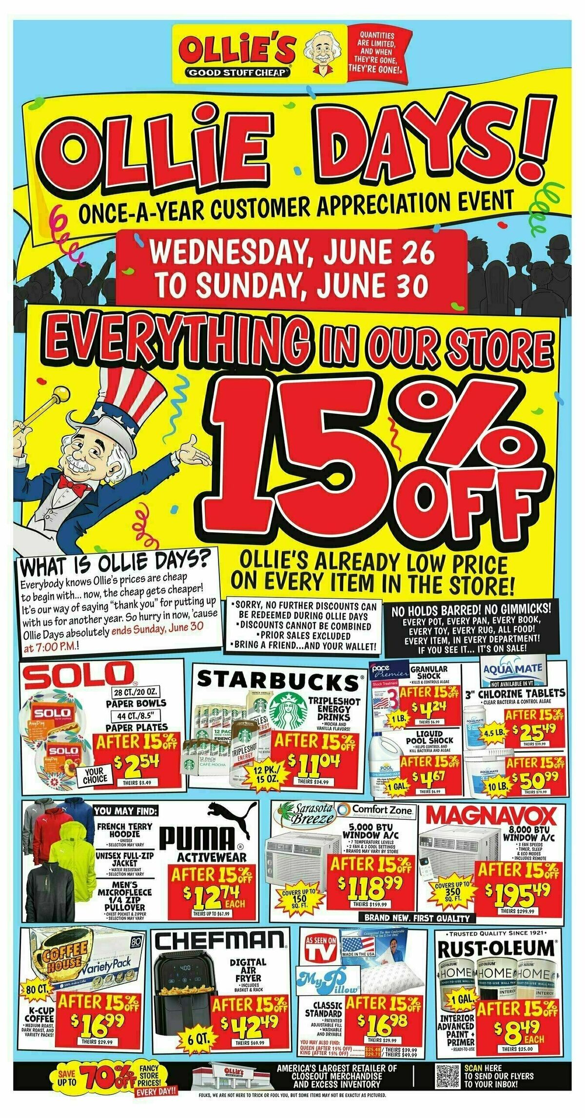 Ollie's Bargain Outlet Outlet Weekly Ad from June 26