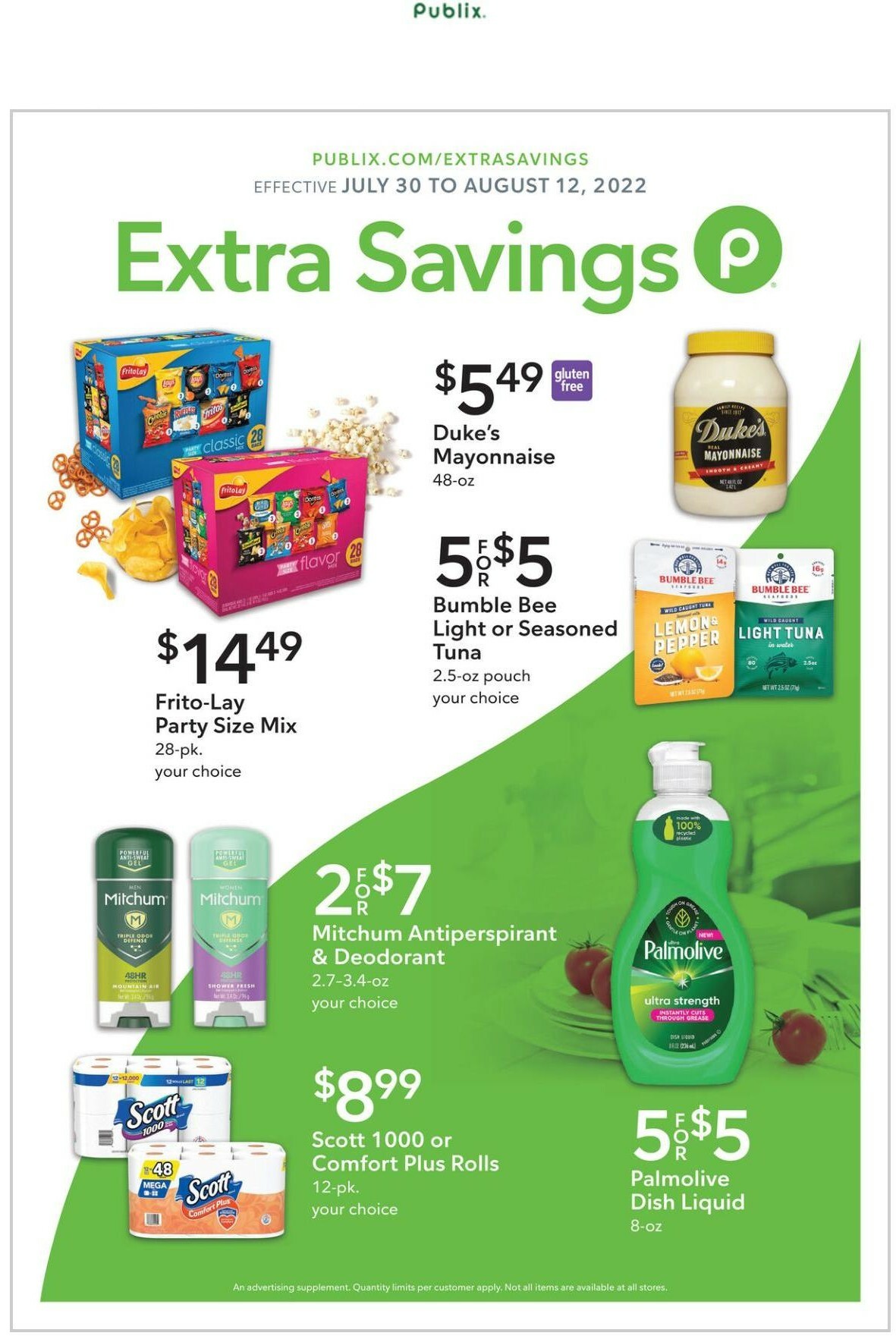 Publix Extra Savings from July 30