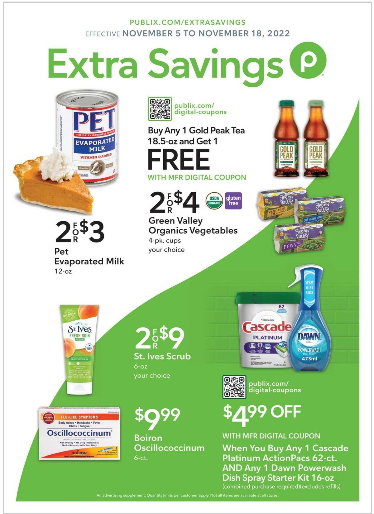 Publix Extra Savings Weekly Ad from November 5