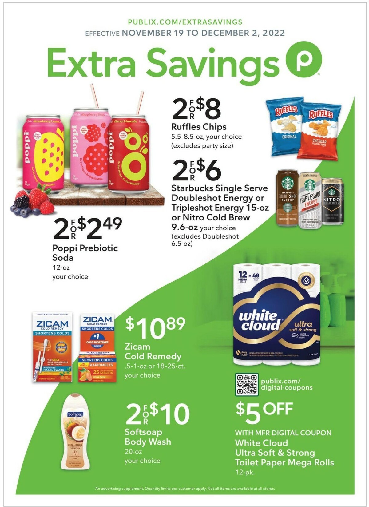 Publix Extra Savings Weekly Ad from November 19