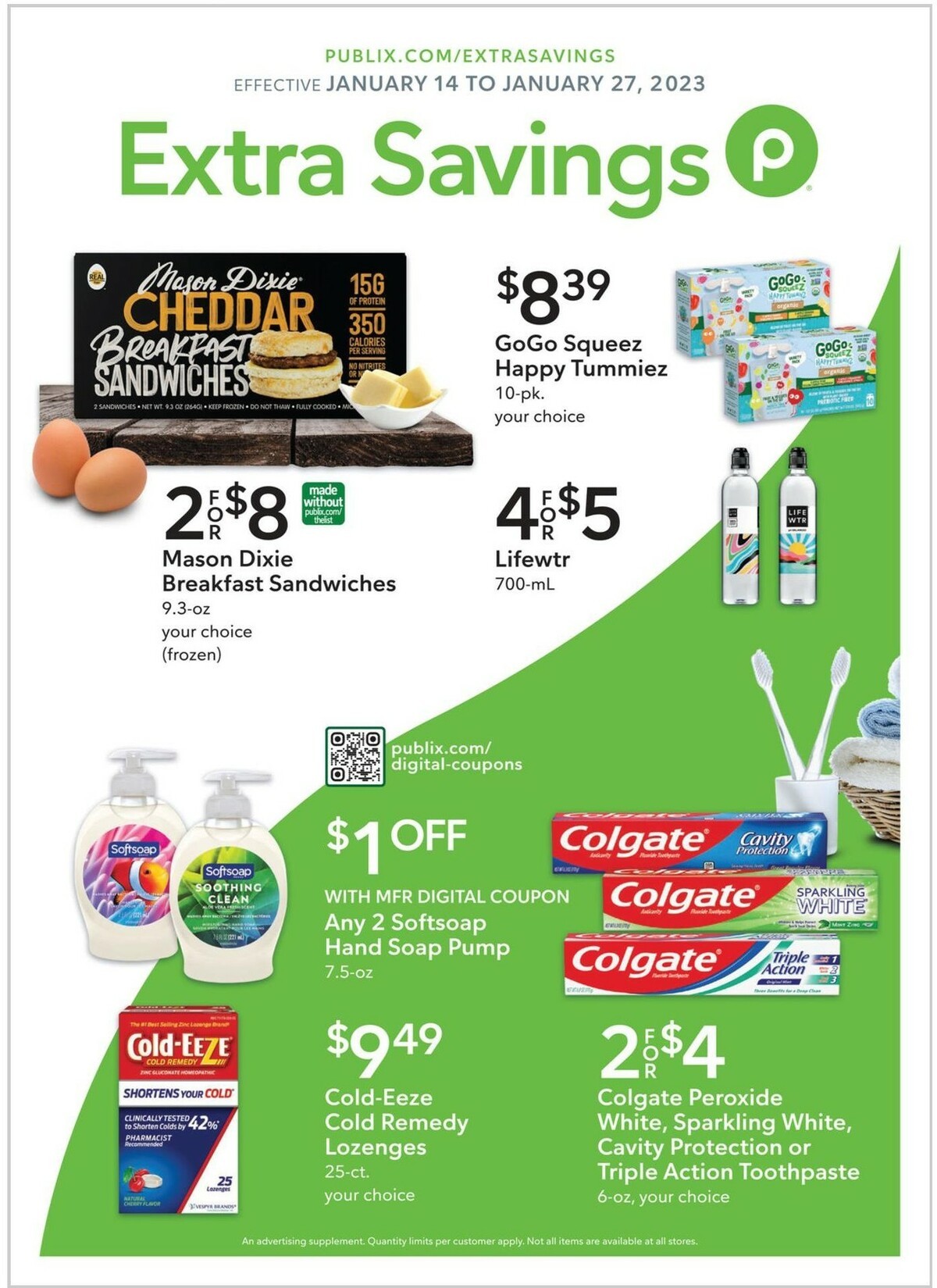 Publix Extra Savings Weekly Ad from January 14