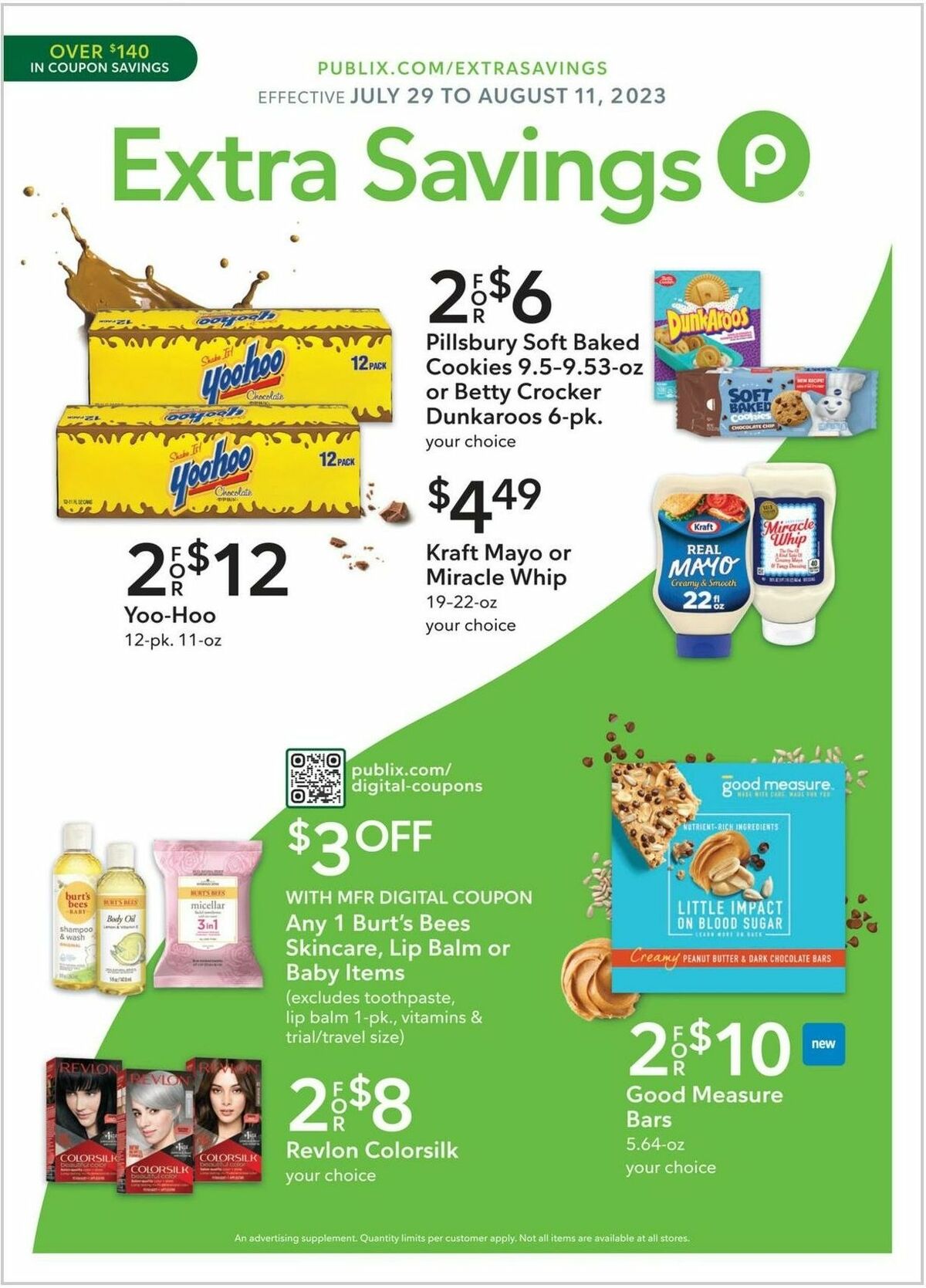 Publix Extra Savings Weekly Ad from July 29