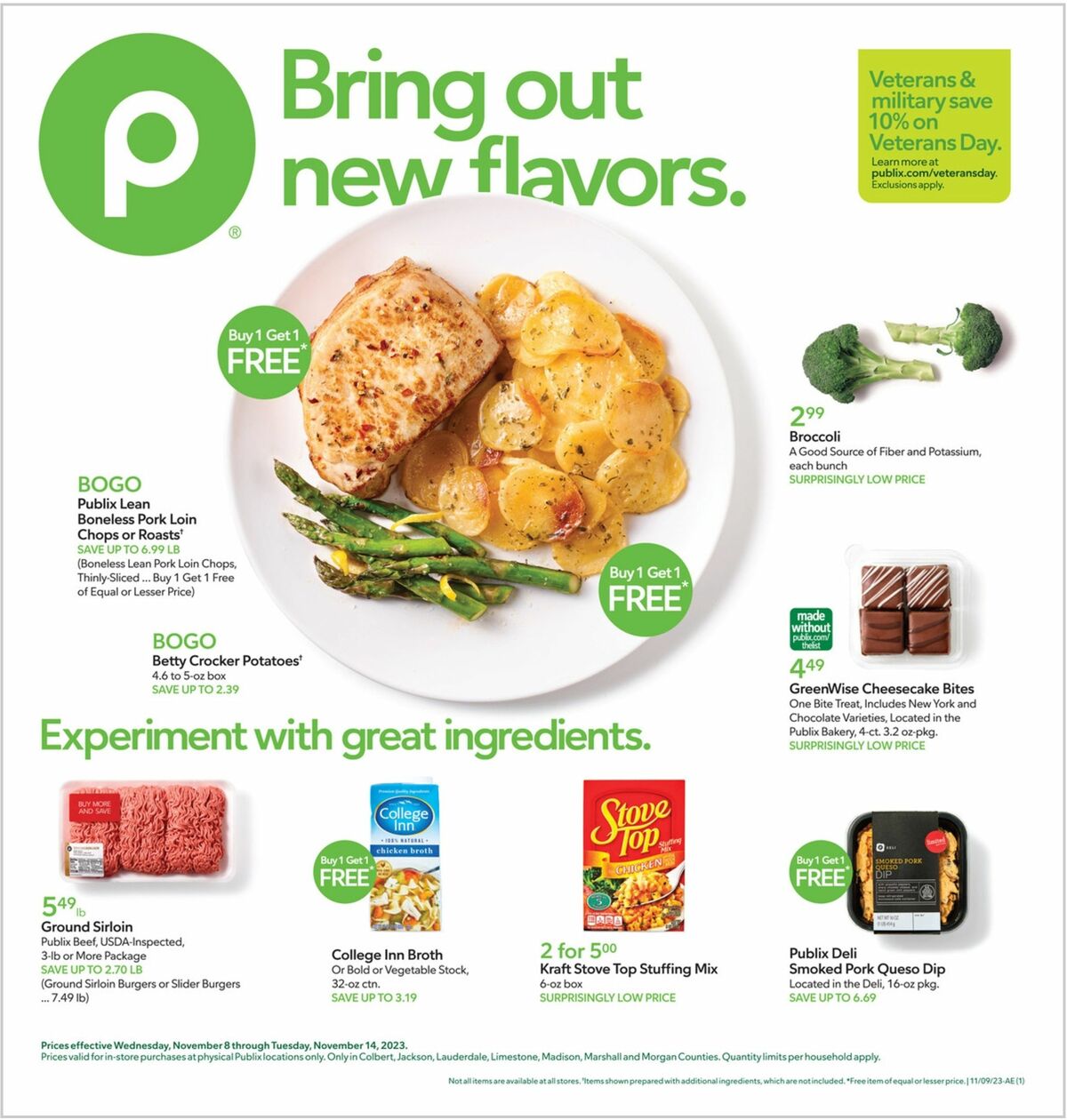 Publix Weekly Ad from November 8