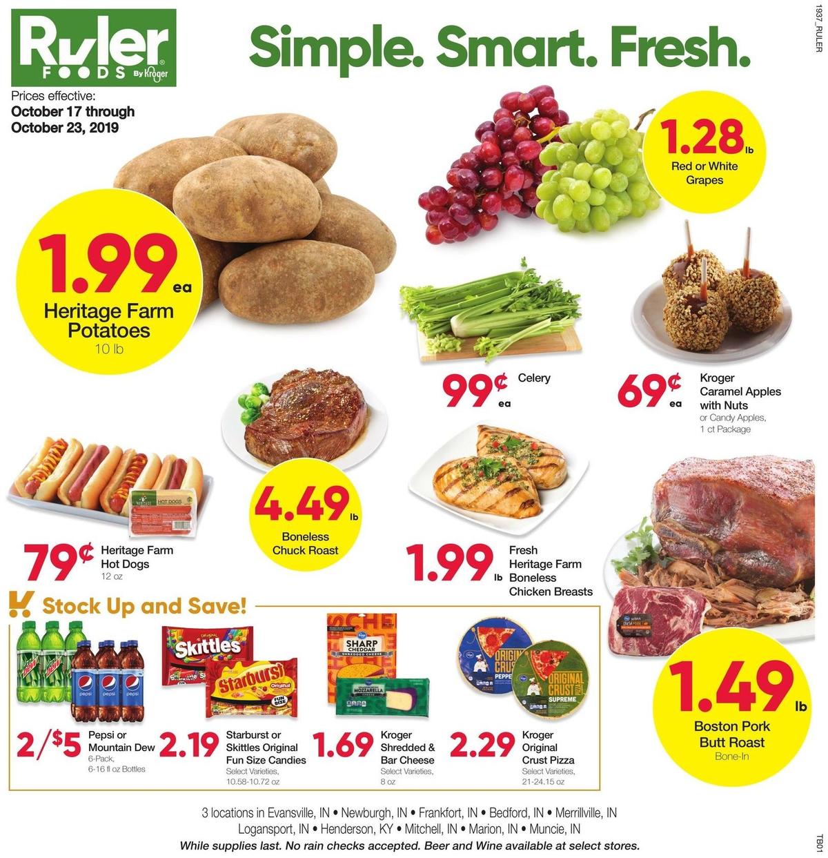 Ruler Foods Best Offers And Special Buys From October 17