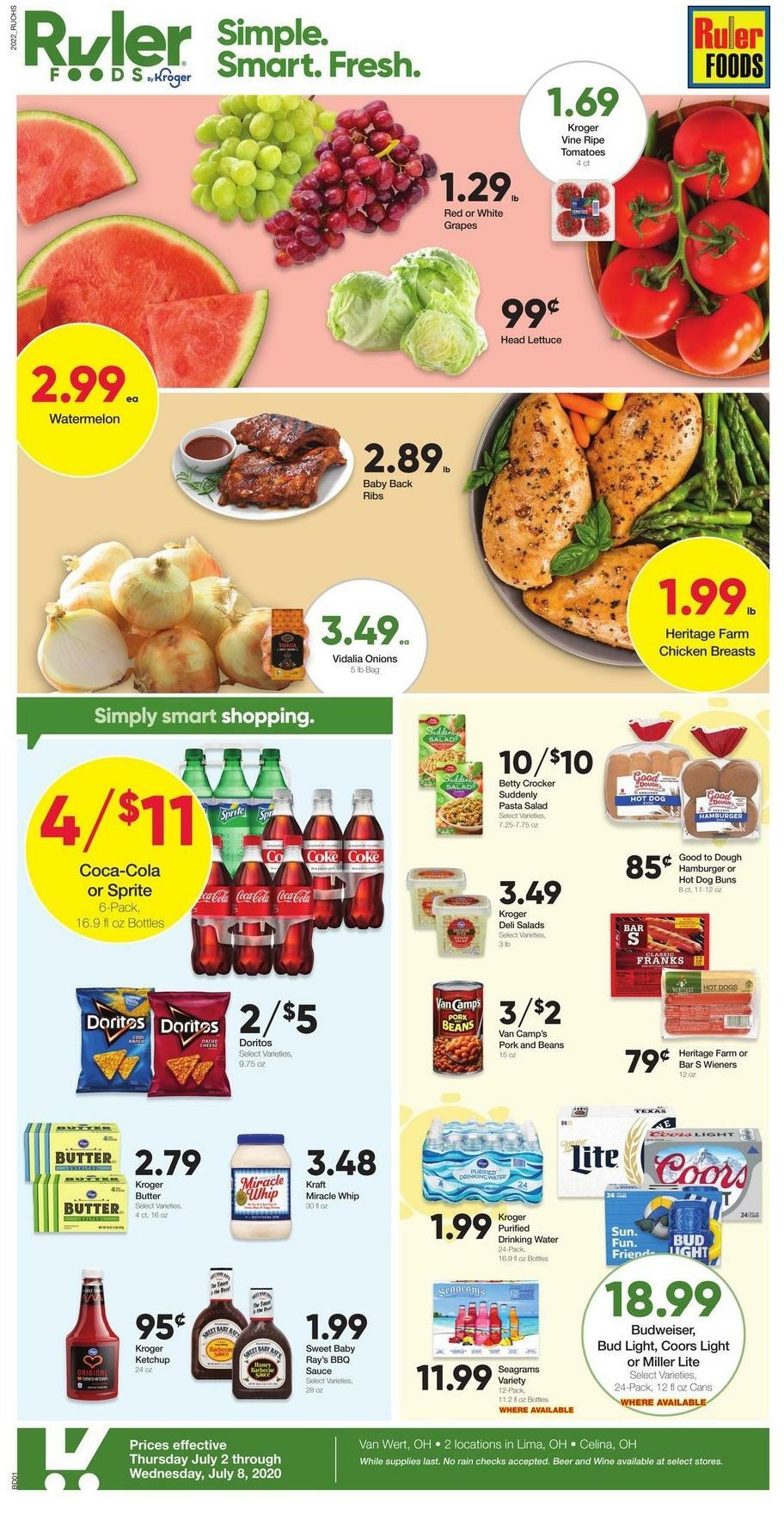 Ruler Foods Best Offers & Special Buys from July 2