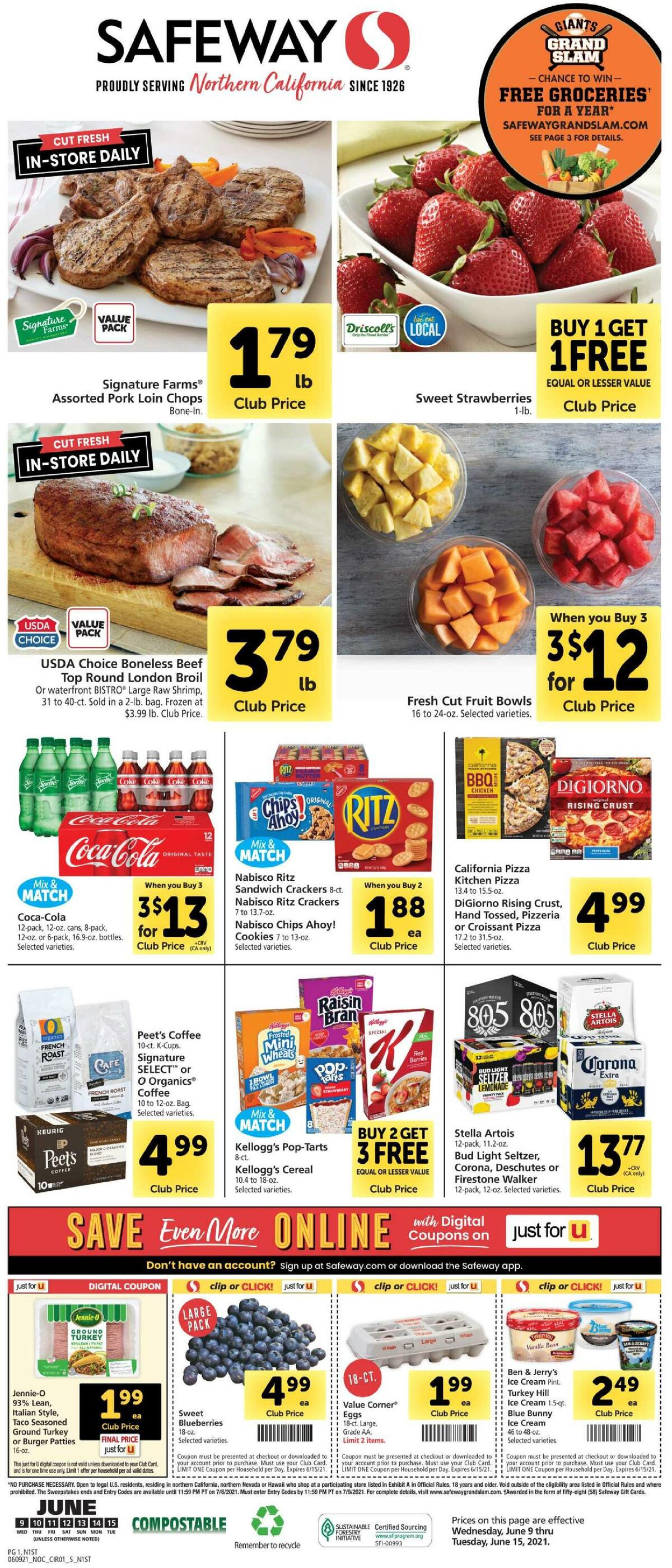 Safeway Weekly Ads & Special Buys from June 9