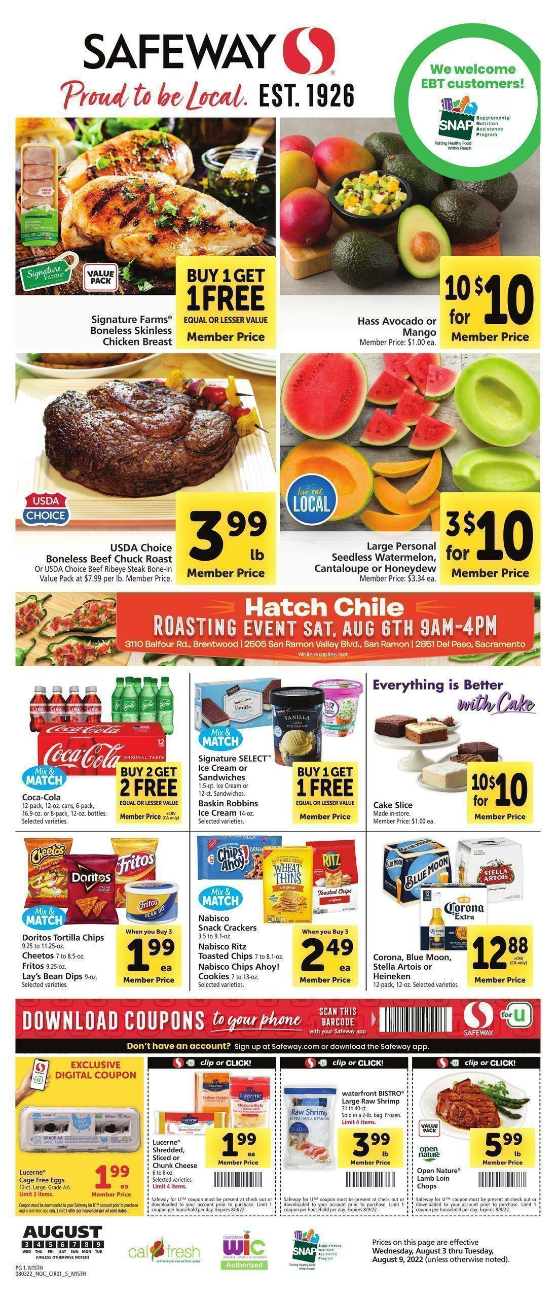 Safeway Weekly Ads & Special Buys from August 3