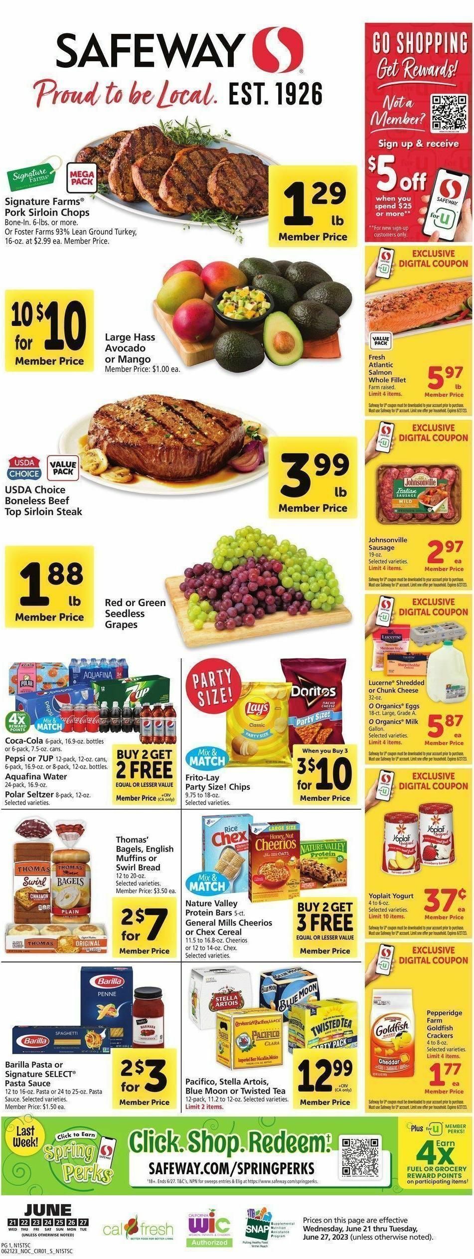 Safeway Weekly Ads & Special Buys from June 21