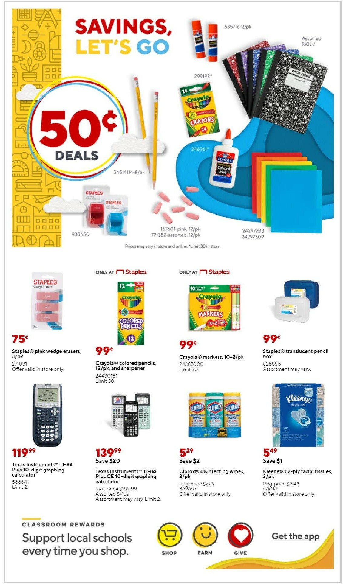 Staples Staples weekly ad from August 28