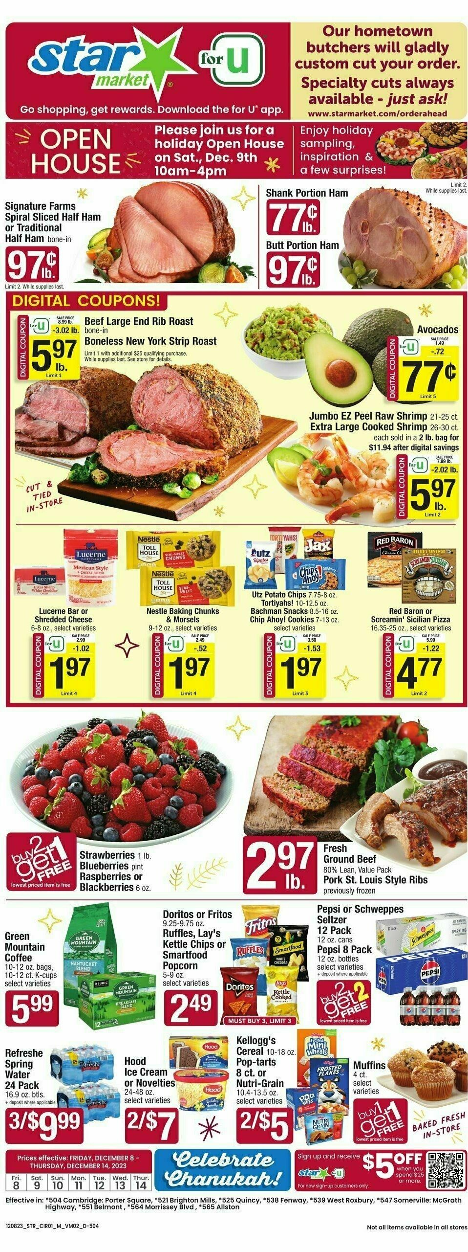 Star Market Flyer From December 8