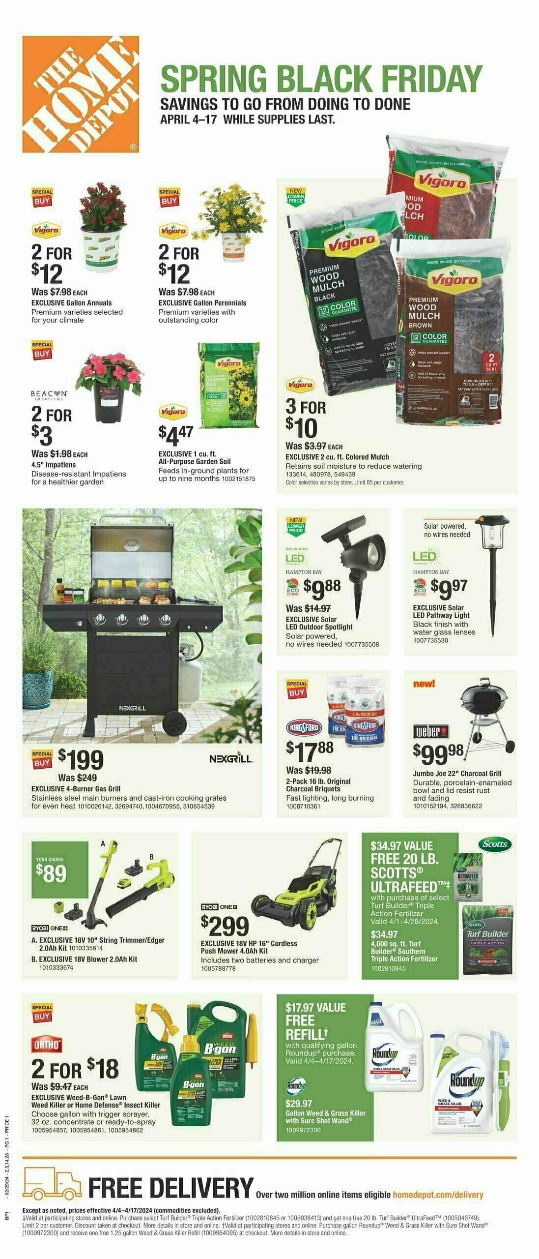 The Home Depot Early Spring Black Friday Local Ad & Catalog from April 4