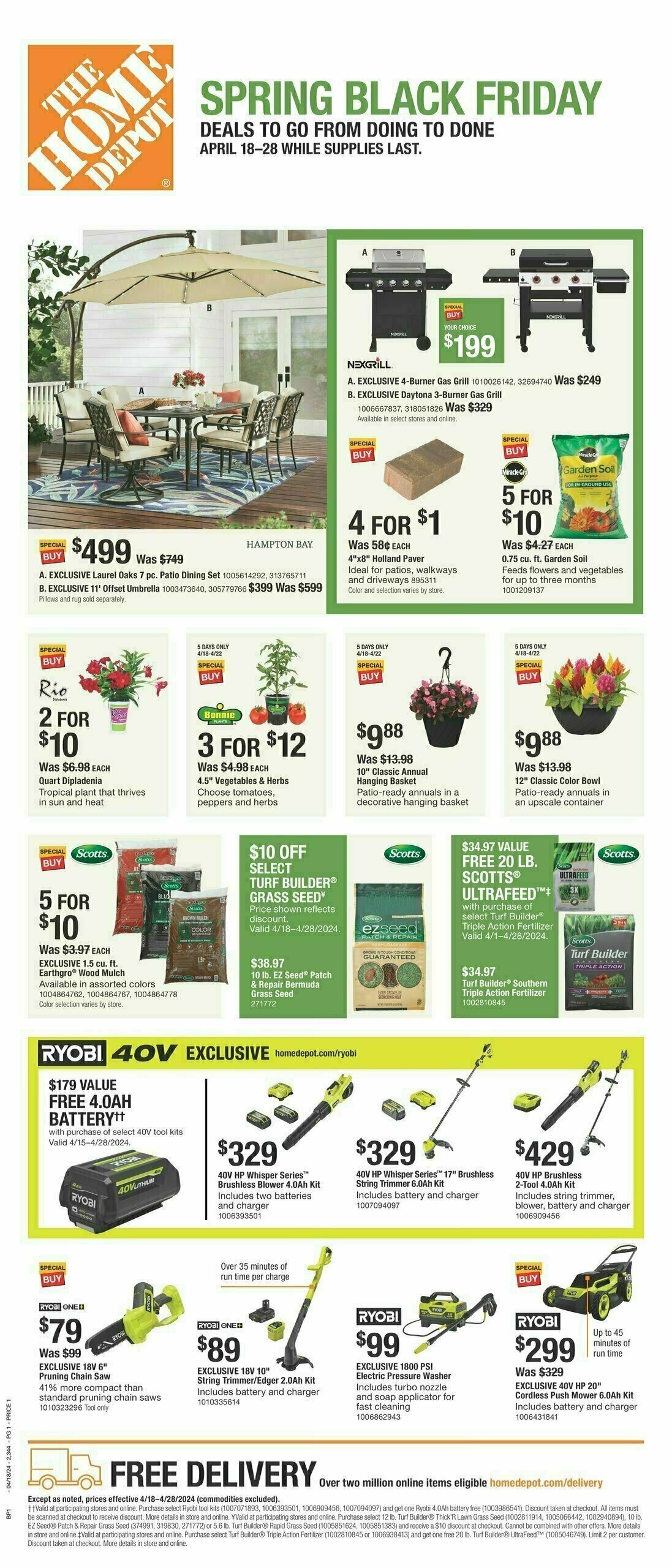 The Home Depot Spring Black Friday Local Ad & Catalog from April 18