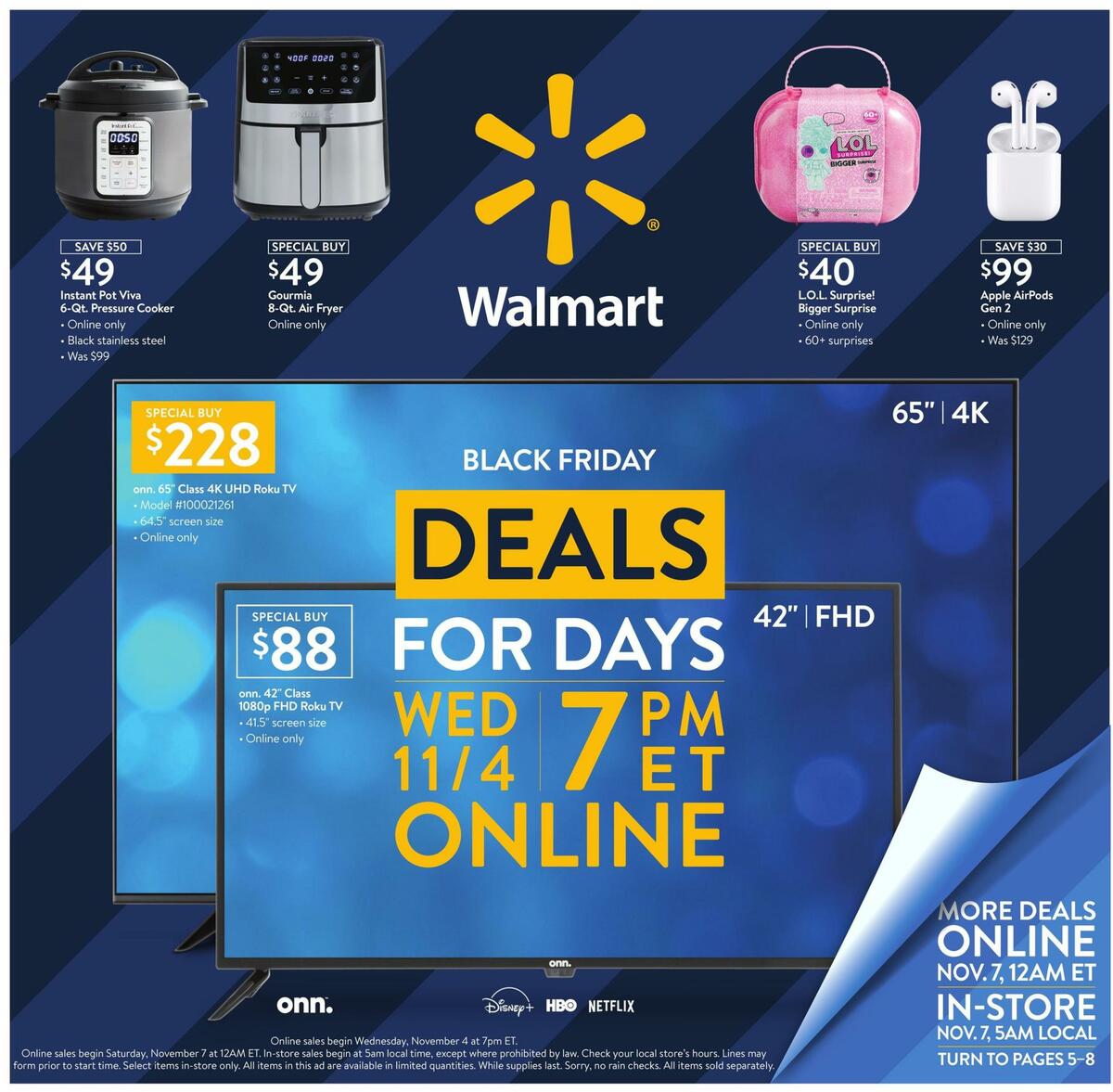 Walmart Black Friday Weekly Ads and Special Buys from November 4