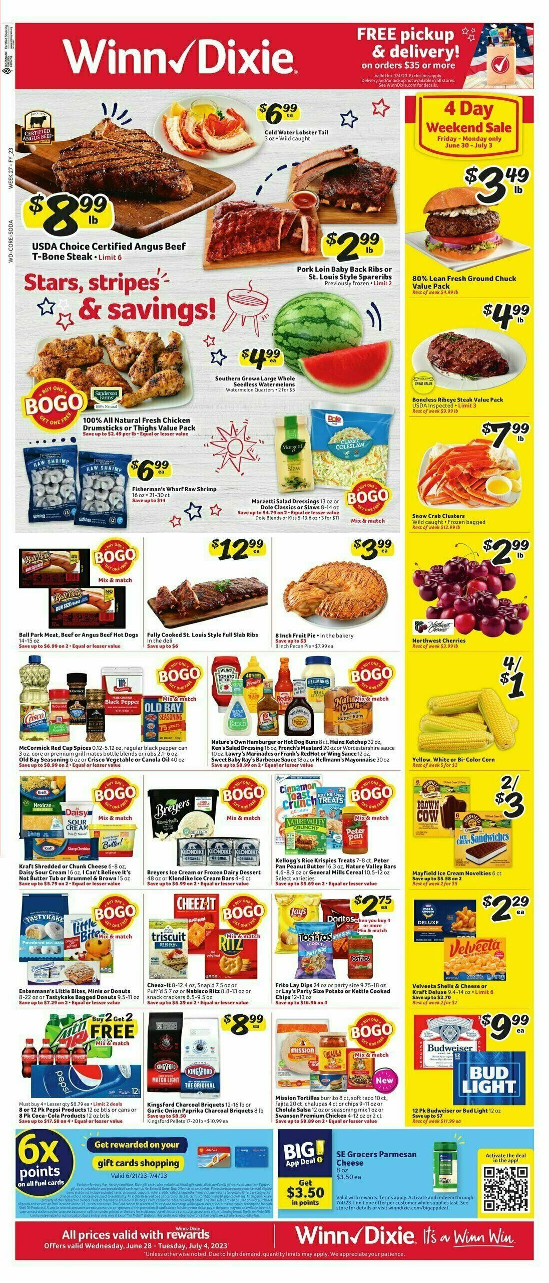 WinnDixie Weekly Ad from June 28