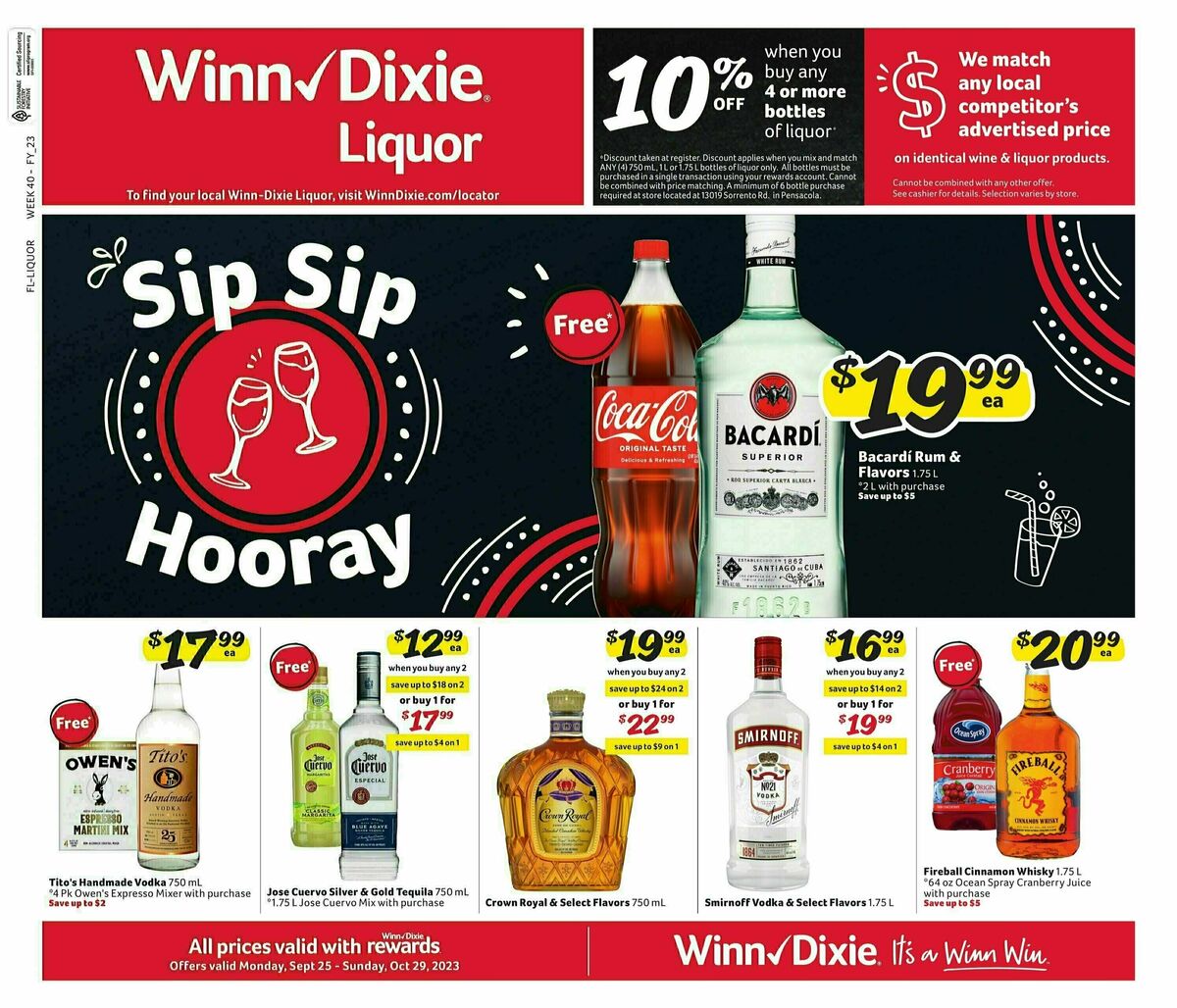 WinnDixie Weekly Ad from September 25