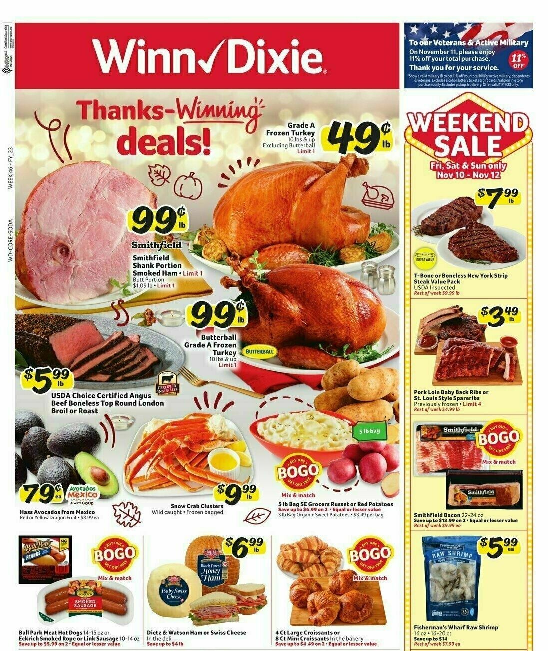 WinnDixie Weekly Ad from November 8