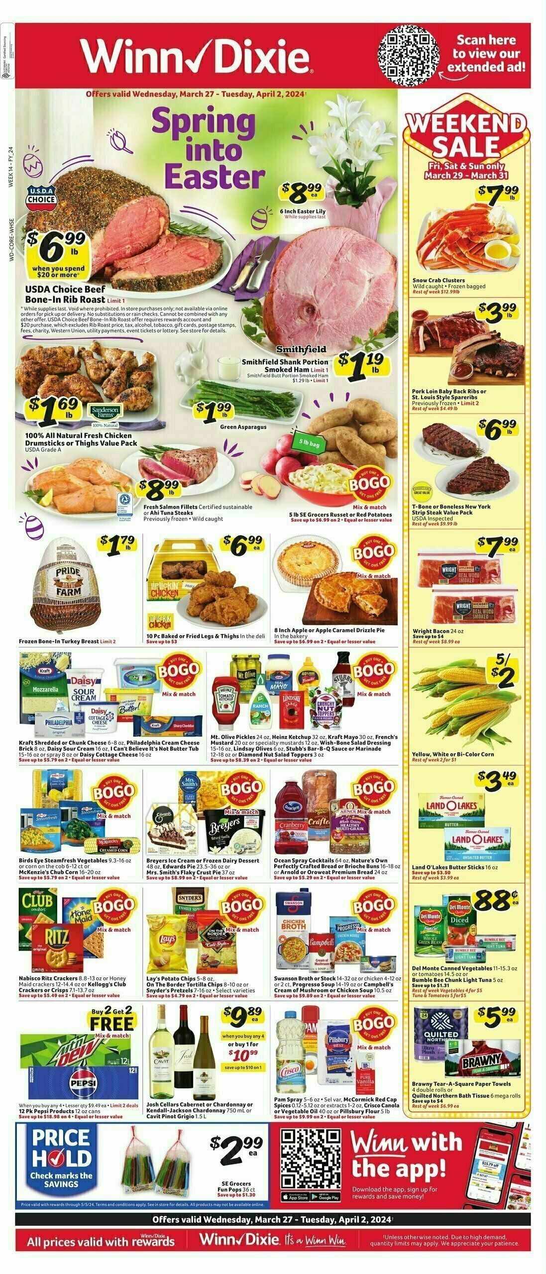 Winn Dixie Weekly Ad From March 27 3786