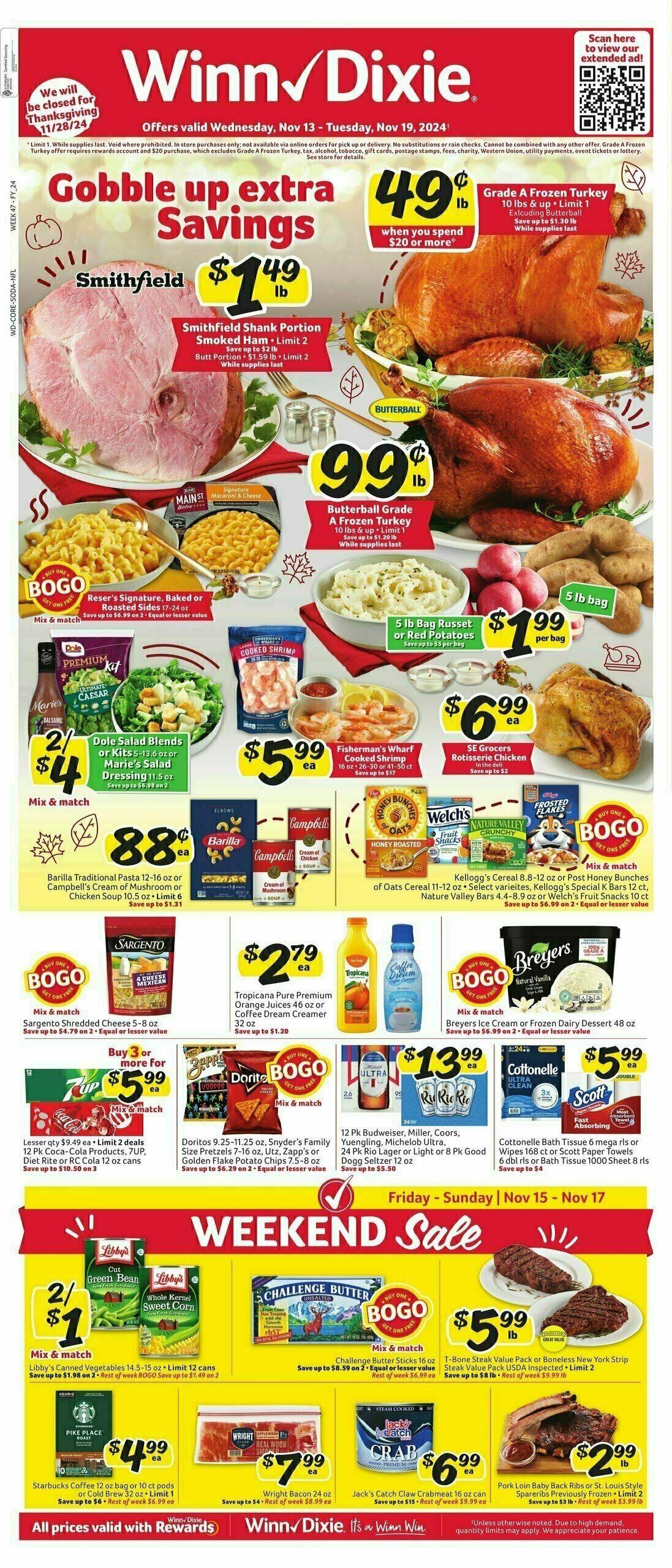 Winn-Dixie Weekly Ad from November 13